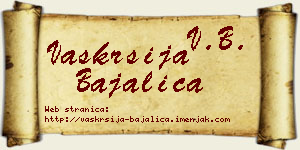 Vaskrsija Bajalica vizit kartica